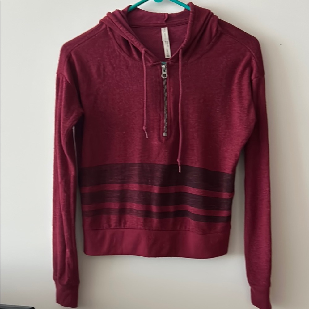 Women's Burgundy Hoodie by Live Live Dream